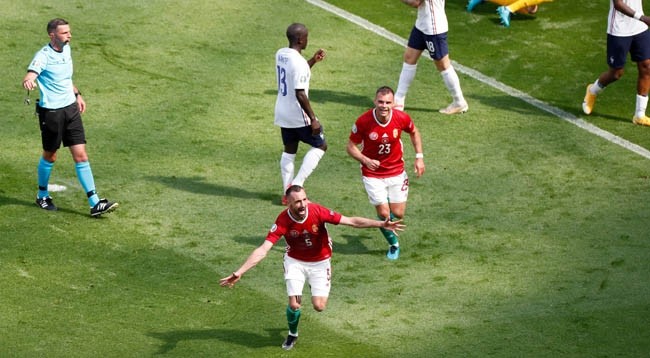 Атилла Фиола забил гол в ворота сборной Франции. Фото: EURO