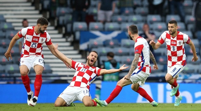 Сборная Хорватии обыграла команду Шотландии со счетом 3:1. Фото: УЕФА