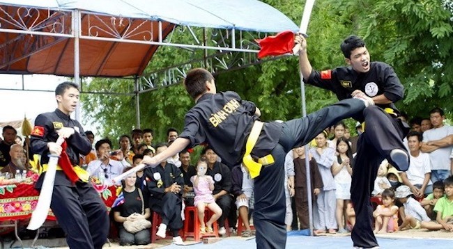 Демонстрация боевых искусств Биньдинь. Фото: VNA