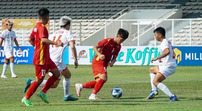 Сборная U19 Вьетнама временно лидирует в группе А. Фото: Федерация футбола Вьетнама