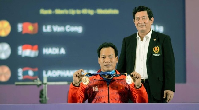 Ле Ван Конг завоевал золотую медаль. Фото: Тхай Зыонг