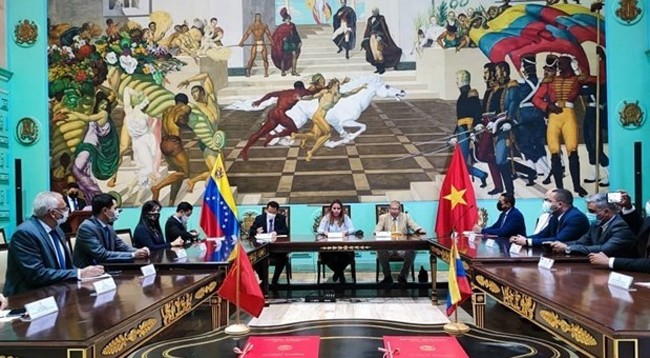 Церемония создания парламентской группы венесуэльско-вьетнамской дружбы. Фото: VNA